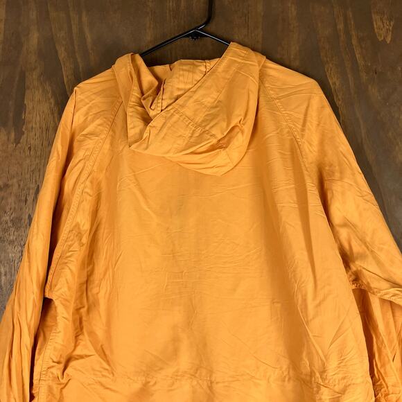 LL Bean Mens Jacket Yellow Mountain Classic Anorak Windbreaker 1/2 Zip Medium - Picture 11 of 12